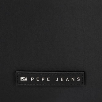 Pepe Jeans Borsa a tracolla doppia Tessa nera -25x18x7cm-