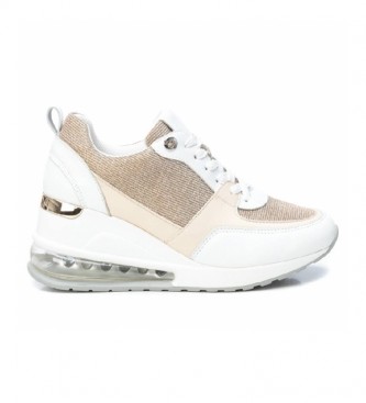 Xti Sneakers 044871 beige -Height of the wedge: 7cm