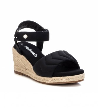 Refresh Sandals 079376 black -Height wedge: 7 cm