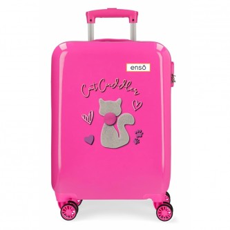 Enso Enso Cat Cuddler Cabin Suitcase pink -38x55x20cm -38x55x20cm
