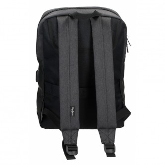 Pepe Jeans Computer backpack  Jarvis black 15,6 -28x40x14cm