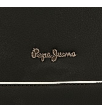 Pepe Jeans Bandolera doble Jeny negro -24x16x9cm-