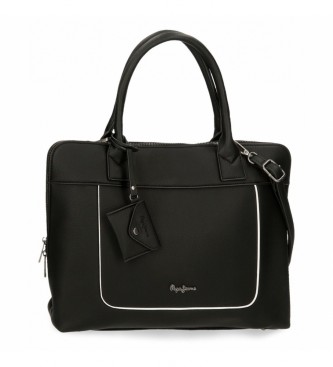Pepe Jeans Computer briefcase Jeny black -38x28x9cm