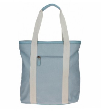 Pepe Jeans Blue shopper handbag -35x40x12cm