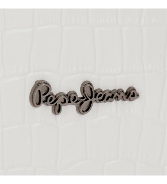 Pepe Jeans Borsa a zaino Denia bianca -22x15x10cm-