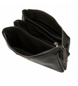 Pepe Jeans Salma black three compartment toiletry bag -17,5x9,5x2cm