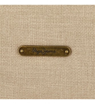 Pepe Jeans Dina beige coin purse -17x9x2cm