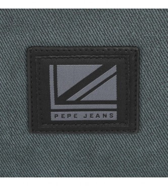 Pepe Jeans Sunrise Kulturtasche Zwei Fcher Anpassungsfhig grau -26x16x12cm