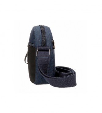 Pepe Jeans Bandolera Fenix negro, azul -15x19,5x6cm-