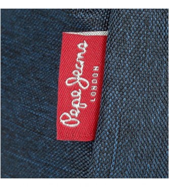 Pepe Jeans Fenix boodschappentas zwart, blauw -17x22x7cm