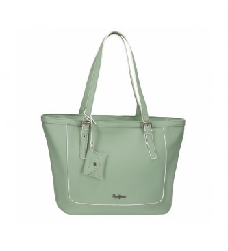 Pepe Jeans Jeny green handbag -42x29x11cm