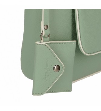 Pepe Jeans Jeny green handbag -42x29x11cm