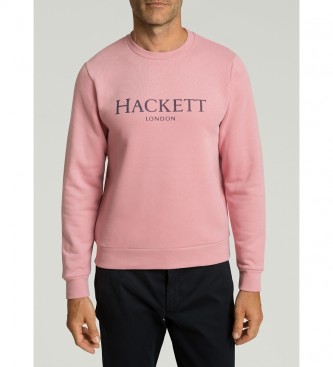 HACKETT Felpa rosa con logo London Crew