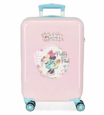 Joumma Bags Cabin Suitcase Minnie Florals pink -38x55x20cm