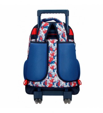Joumma Bags Heri Homem-Aranha mochila de duas rodas azul -32x45x21cm