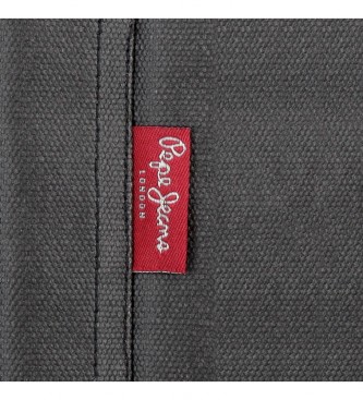 Pepe Jeans Saco de telefone celular de quadra preta -10,5x18x2cm