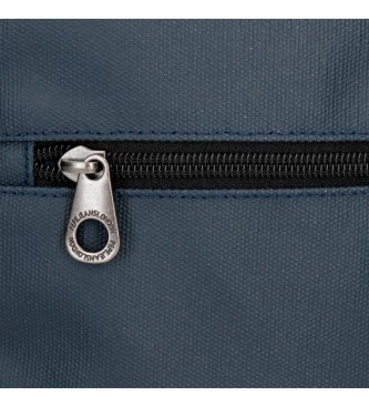 Pepe Jeans Bolsa de ombro do celular da quadra azul marinho -10,5x18x2cm