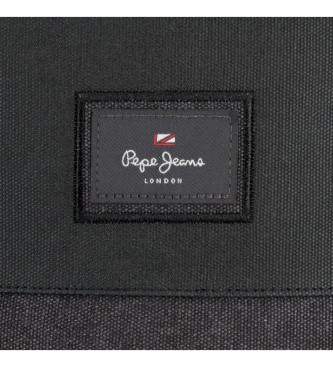 Pepe Jeans Pepe Jeans Court grote schoudertas zwart -22x27x8cm