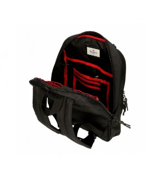 Pepe Jeans Bromley Computer Backpack preto -25x36x10cm
