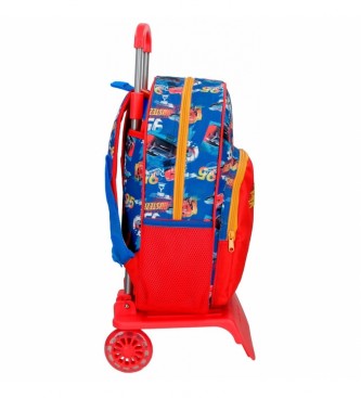 Joumma Bags Mochila Escolar Cars Rusteze Lightyear 40cm con carro rojo, azul