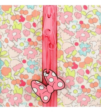 Joumma Bags Minnie Florals trousse  crayons rose -23x9x7cm