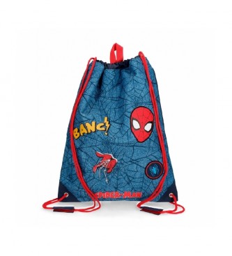 Joumma Bags Spiderman blauwe rugzak tas -42x32x0,5cm