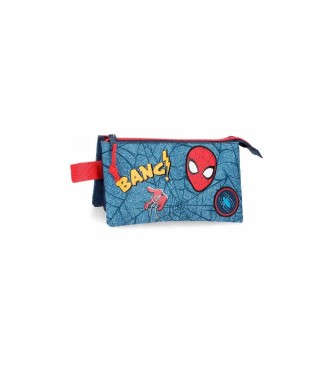 Joumma Bags Trousse  crayons Spiderman bleue -22x12x5cm