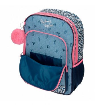 Joumma Bags Minnie Make it Rain bows sac  dos scolaire 42cm adaptable  trolley bleu