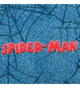 Joumma Bags Spiderman Denim aanpasbare schoolrugzak blauw 