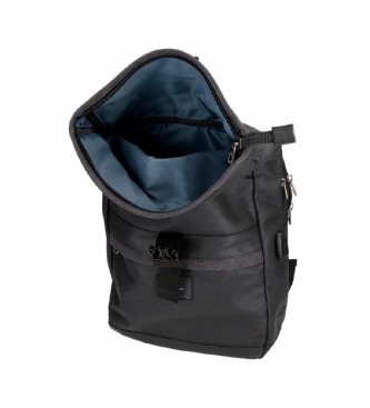 Pepe Jeans Court backpack black -30x40x12cm