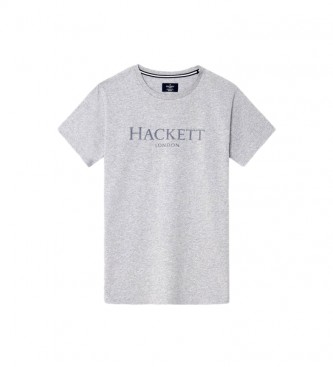 HACKETT Camiseta con logo London gris