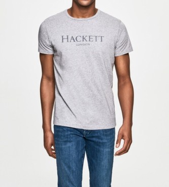 HACKETT Camiseta con logo London gris