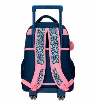 Joumma Bags Minnie Make it Rain bows blue backpack with wheels -32x43x21cm