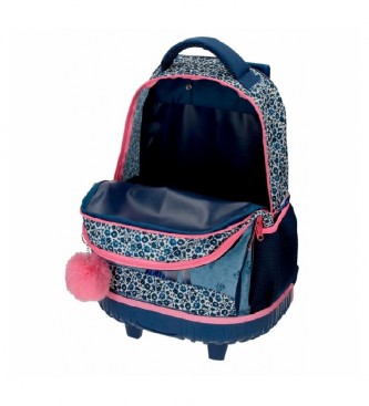 Joumma Bags Minnie Make it Rain bows blue backpack with wheels -32x43x21cm