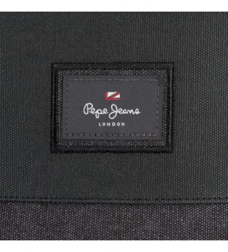 Pepe Jeans Court Computer rugzak zwart -28x40x14cm
