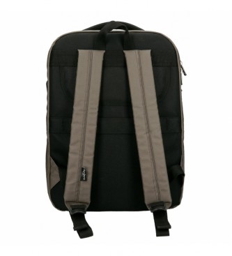 Pepe Jeans Bremen computer backpack taupe -31x44 cmx15cm