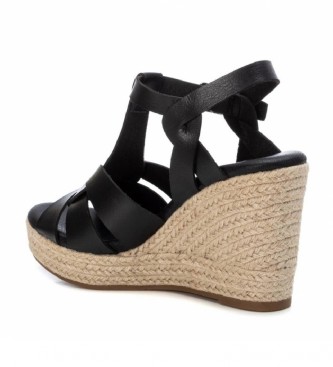 Xti Sandals 036725 black -Height of the wedge 10 cm