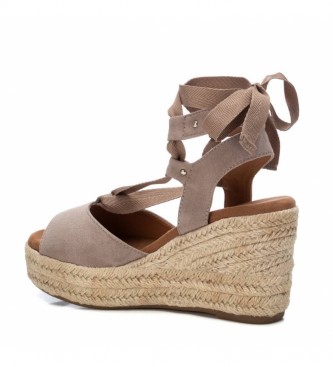 Refresh Sandals 079808 taupe -Height wedge: 9 cm
