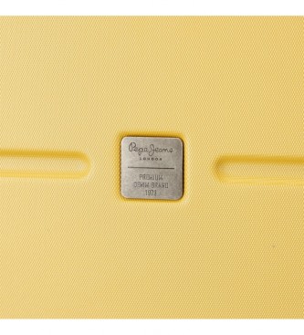 Pepe Jeans Cabin suitcase Jane yellow -40x55x20cm