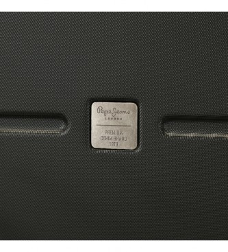 Pepe Jeans Kovček velikosti kabine Prtljažnik črne barve -40x55x20cm