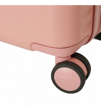Pepe Jeans Srednji kovček Highlight svetlo roza -48x70x28cm