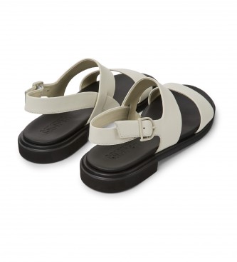 Camper Edy white leather sandals