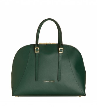 Guess HWLLUX green leather handbag -36.5x27x15cm