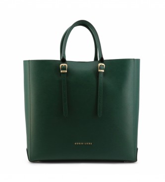 Guess Leather shopping bag HWLLUX green