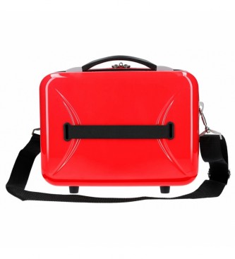 Joumma Bags Trousse de toilette ABS ludique adaptable rouge