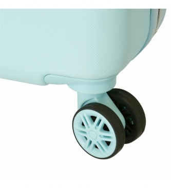 Movom Movom Never Stop Dreaming Koffer Turquoise 55cm stijf