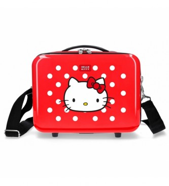 Joumma Bags ABS toilettas Kasteel van Hello Kitty trolley aanpasbaar rood