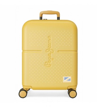 Pepe Jeans Valise cabine Laila ocre extensible taille cabine 55cm