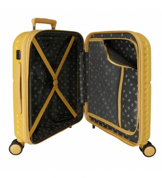 Pepe Jeans Valise cabine Laila ocre extensible taille cabine 55cm