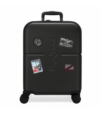 Pepe Jeans Kovček velikosti kabine Prtljažnik črne barve - 40x55x20cm